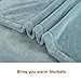 Shilucheng Luxury Fleece Blanket Super Soft and Warm Fuzzy Plush Lightweight King Couch Bed Blankets - Turquoise