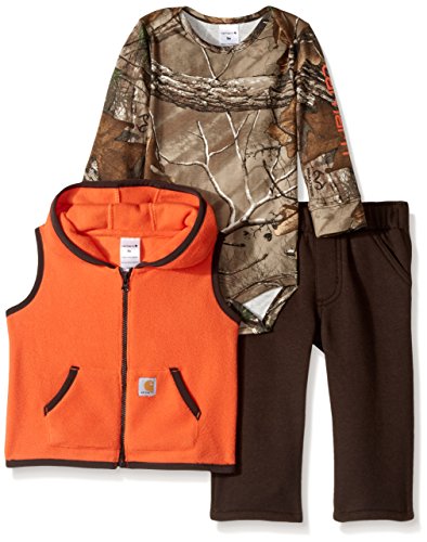 Carhartt Baby Boys' Little Sets, Dark Brown Vest, 3M