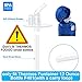 6 PCS(2 Straws+2 Cleaning Brushes) for Thermos Replacement Straws with 2 Silicone Stems, Compatible with Thermos Funtainer 12 Ounce Bottle F401(with a carry loop), Drinking Straws Set with Cleaning Brushes