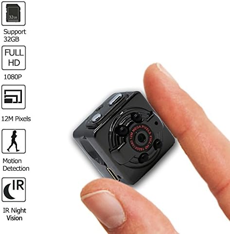 Hidden Camera, Spy Camera HD 1080P Mini Spy Camera Nanny Cam with Motion Detection Night Version Loop Recording Up to 32GB TF Card