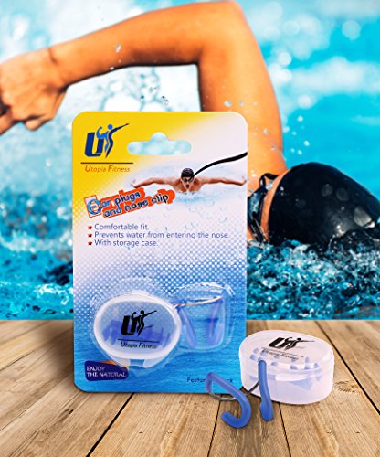 image for Swim Ear Plugs and Nose Clip - Perfect for Under Water Swimming - Idea