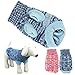 HP95 Hot! Fashion Knitted Sweater Twist Design Pet Puppy Knit Clothes (M, Blue)