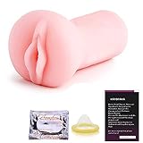 Pure Cell, Flexible Pocket Pussy 3D Reserve Mold Realistic Sexy Pussy Male Masturbator Adult Sex Toy w/ Bonus Condom