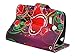 Customerfirst - LG Sunrise L15G/ LG Lucky L16C (Straight Talk,Net 10) - Flip Wallet Pouch, Slim Folio Case with Kickstand, 2 Credit Card Slot Wallet Pouch Leather Wallet Folio Case With Kickstand, Includes Key Chain (African Sunflower)