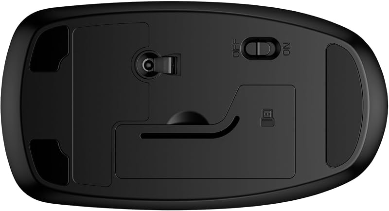 230 Slim Wireless, Verbindung mit USB-A Dongle mit 2,4 GHz, Multi-Gerät, bis zu 1600 DPI, Autonomie bis zu 18 Monate, optischer Sensor, 3 Tasten, Windows 10, 11 und macOS, Schwarz