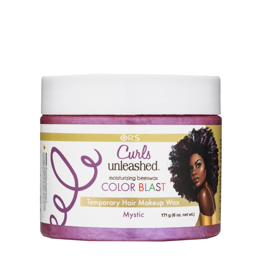 ORS Curls Unleashed Mystic Color Blast Makeup Wax -171g, Temporary Hair Colour, With Moisturizing Beeswax & Castor Oil, For Best Colouring Experience