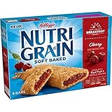 Kellogg's, Nutri-Grain Breakfast Bars, Cherry, 8 Count, 10.4 Ounce Box (Pack of 4)