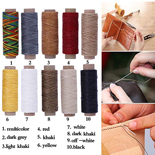 Leather Making Kit MIUSIE Professional Leather Working Punch Kit, 139 Pcs Leather Making Tools with Number and Letter Stamp Set,Leather Stamps,Leather Rivets Tools,Swivel Knife for Leather Working