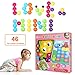 NextX Button Art Toy Color Matching Mosaic Pegboard Early Learning Educational Preschool Games for Kids’ Motor Skills (Pink)
