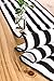 Letjolt Classical Black and White Striped Table Runner for Wedding Thanksgiving Decorations Black and White Runner for Table Cotton Fabric Table Top Decoration, 12