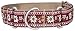 Country Brook Design 1 1/2 Red Queen Of The Alps Woven Ribbon Martingale Collar - Medium
