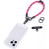 project-cb Phone Wrist Strap 1,Tether Tab 2,Phone Wristlet,Lanyard Wrist Strap,Key Holder,KeyChain,KeyRing×2(Magenta)