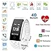 JIAMEIYI Fitness Tracker, Intelligent Heart Rate Blood Pressure Monitor Wearable Pedometer Bluetooth Smart Wristand Sleep Monitor,Steps Counter,Calories Track Android iOS (White)
