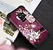 Hocase Galaxy S9 Case, Heavy Duty Shockproof Protection Soft Silicone Rubber+Hard Plastic Hybrid Dual Layer Protective Case for Samsung Galaxy S9 (SM-G960U) 2018 - Burgundy Flowers