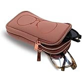 MYTAGALONGS Double Eyeglass Case with 2 Compartments