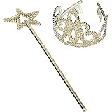 Gold Tiara and Star Wand Set