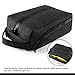 HANKCLES Travel Dopp Kit Waterproof Toiletry Bag Cosmetic Kit Bag Large Capacity Portable Shaving Kits Bag with Free Travel Bottles for Men (Glossy Black)