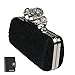 VMATE® Skull Brass Knuckle Punk Design Handle Lace Crochet Cocktail Party Clutch Handbags