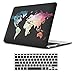 iLeadon MacBook 12 inch Case Model A1534 Protective Hard Case Soft Touch Ultra Thin Shell Cover+Keyboard Cover for MacBook 12 Inch with Retina Display, Black Map