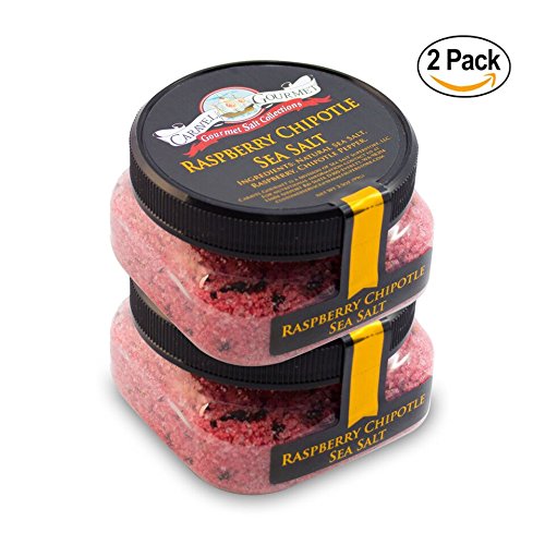 Raspberry Chipotle Sea Salt 2-pack - All-Natural Sea Salt Infused with Raspberry & Chipotle Peppers - Bold, Fruity, Spicy - No Gluten, No MSG, Non-GMO - Stackable Jars (8 total oz.) - Thumbnail 6