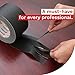 XFasten Black Gaffers Tape 3 Inch x 30 Yards (90ft) Residue-Free Matte Black Gaffer Tape 3 Inch Non-Reflective Easy-to-Tear Black Gaff Tape Floor Tape for Electrical Cords