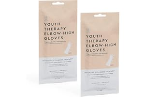 VOESH NEW YORK VOESH Youth Therapy Elbow-High Gloves, 2 Pack, Lotion Gloves, Moisturizing Hand & Elbow Gloves, Spa Gloves, Hand Masks for Dry Hands, Hand Care, Manicure Prep