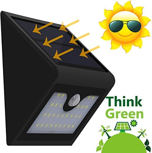 Rominetak 28 LED Solar Lights, Outdoor Solar Powerd, Wireless Waterproof Security Motion Sensor Light for Patio,Yard,Driveway,Garden,Outside Wall with Motion Activated Auto On/Off (2200mAh Battery)