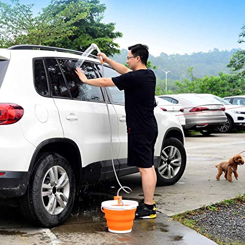 Draagbare elektrische campingdouche, oplaadbare badpomp, waterfiltersysteem, voor reizen in de open lucht, strand… - Image 3