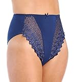 Valmont Embroidered Lace and Satin Hi-Cut Brief Panties (2320)
