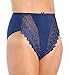 Valmont Embroidered Lace and Satin Hi-Cut Brief Panties (2320)
