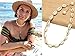 POTESSA Natural Shell Beads Handmade Hawaii Wakiki Beach Choker Adjustable for Ladies