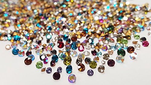 250 Pieces Swarovski Crystal Small Rhinestones Assorted Colors - DIY Jewelry Repair