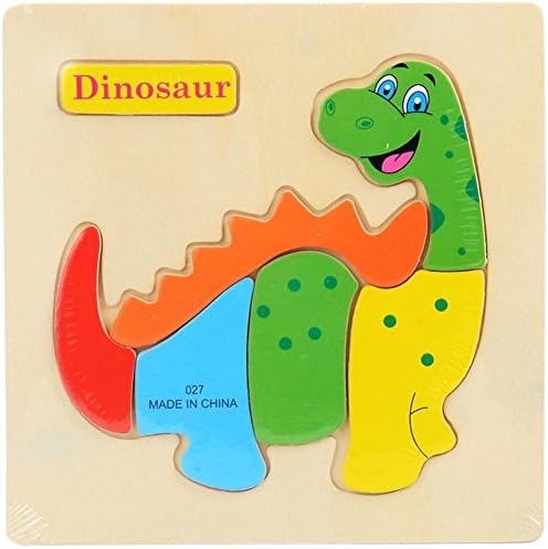QuickGrowth 3d Assembly Puzzles Wooden 3D Dimensional Thicker Puzzle Educational Developmental Kids Toy G