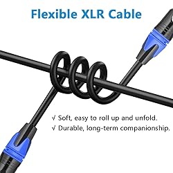 AQOOL XLR Cables 3ft 4 Packs, Standard XLR Male to