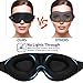 Sleep Mask for Women Men Sleeping, 3D Contoured Cup Blindfold Night Eye Mask Block Out Light, Soft Comfort Memory Foam Adjustable Eye Shade Create Total Darkness for Travel, Naps, Yoga, Meditation