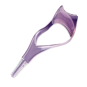 Kelley Eyelash 3Pcs 3 Styles Reusable Eyebrow Grooming Stencil Template Make Up Shaper+ Mascara Applicator Comb Guide Eyelash Brush Curler