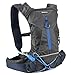 Evecase Hydration Backpack Daypack with 2 Liter Water Bladder for Cycling Hiking Climbing Running Camping and Any Other Outdoor Sport - Black