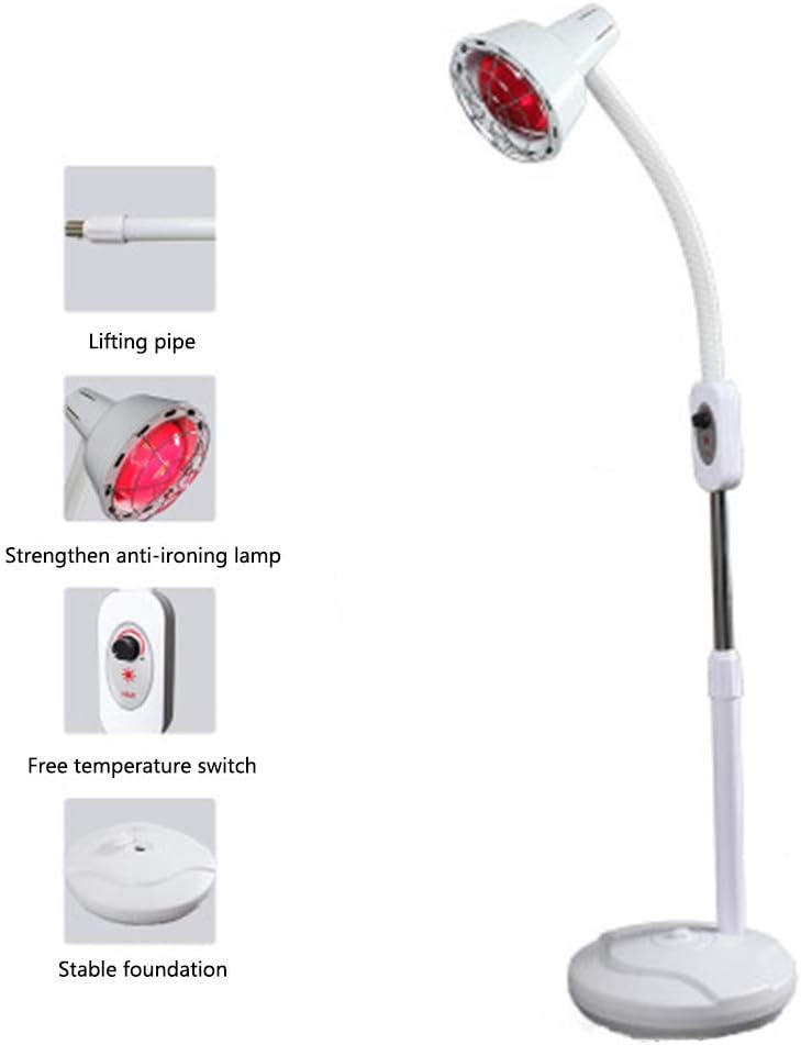 Multi-Function Far-Infrared Physiotherapy Lamp Beauty Salon Home Beauty Skin Baking Electric Physiotherapy Instrument Heating Heating Baking Physiotherapy Lamp 275W No Pulley