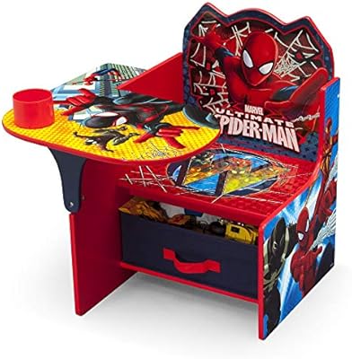 spiderman desk and chair set