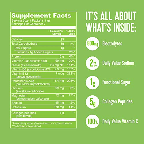 Vital Proteins, Hydration Collagen Lemon Lime, 0.39 Ounce, 7 Pack Pricepulse