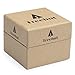Treehut Men's Zebrawood and Ebony Wooden Watch with All Wood Strap Quartz Analog with Movement and Stainless Steel Tri-Fold Clasp with Push Buttons, Boyfriend Gift, 4.3cm