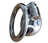 BDSM Male chastity device belt stainless steel metal penis lock penis ring chastity belt men S027 (ring 5.0cm)