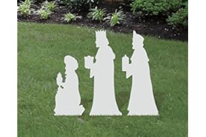 FrontYard Originals All-Weather Three Kings Wisemen Medium Nativity Add-On, Waterproof, Made in USA, 31 inches Tall, Durable Material, Simple Assembly, Easy Storage, Yard Nativity Add-On Set.