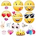 Windy City Novelties Emoji-Icon Smiley Face Photo Booth Prop Party Kit - 20 Pack