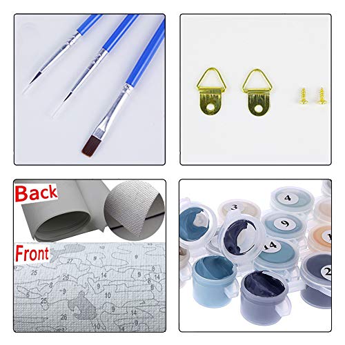 iFymei Malen nach Zahlen für Kinder, Erwachsene und Anfänger, Ölgemälde zum selber Erstellen, Geschenk-Sets, 40,6 x 50,8… – Bild 4