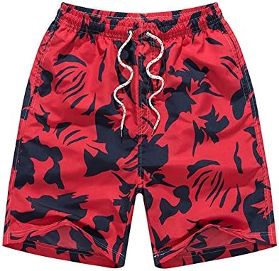 Shutiaoo Men Pirnting Swim Trunk Swimwear Leisure Beach Shorts Color 5 4XL