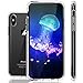 iPhone X Case, LOHASIC Clear Crystal Slim & Thin Fit Protective Hybrid Transparent Hard Scratch Resistant Back Cover Soft Frame Bumper with Air Cushion Shockproof Cases for Apple iPhone X 10-Clear