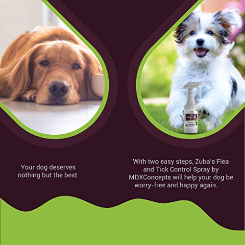 mdxconcepts Organic Flea and Tick Control Spray for Dogs Made in USA
