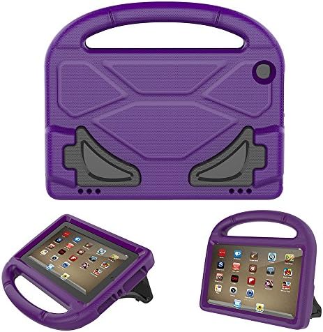 All-New Amazon Fire HD 8 Tablet Case, KROMI Kid-proof Shockproof Protective Handle Stand Bumper Kids Case for Kindle Fire HD 8 inch Display (2017 and 2016 Release, 7th / 6th Generation)(Purple)