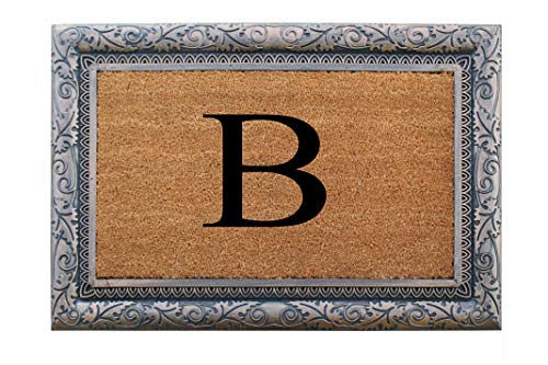 A1 Home Collections Rubber Coir Front Door Mat for Outdoor Entrance with Plain…